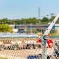 6 Foot 9 Gauge Chainlink Fence with Barbed Wire.